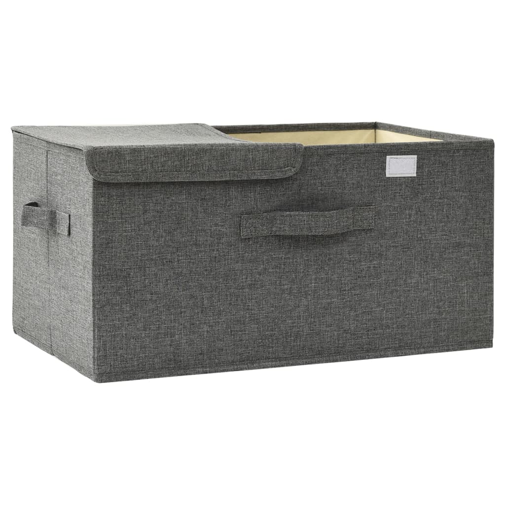 Úložný Box Textil 50 X 30 X 25 Cm Antracitový