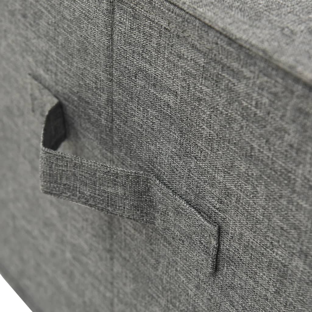 Úložný Box Textil 50 X 30 X 25 Cm Antracitový
