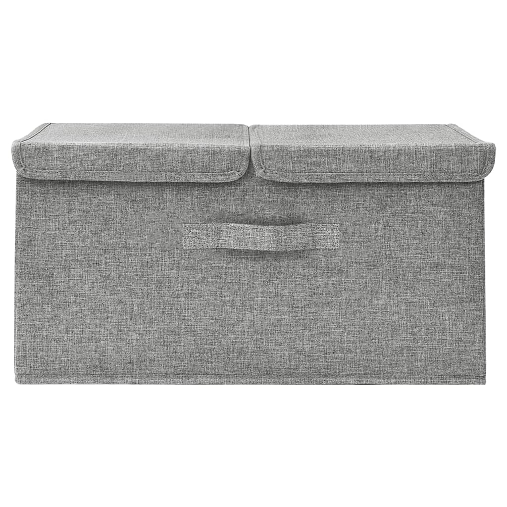Úložný Box Textil 50 X 30 X 25 Cm Šedý