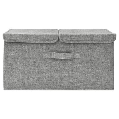 Úložný Box Textil 50 X 30 X 25 Cm Šedý
