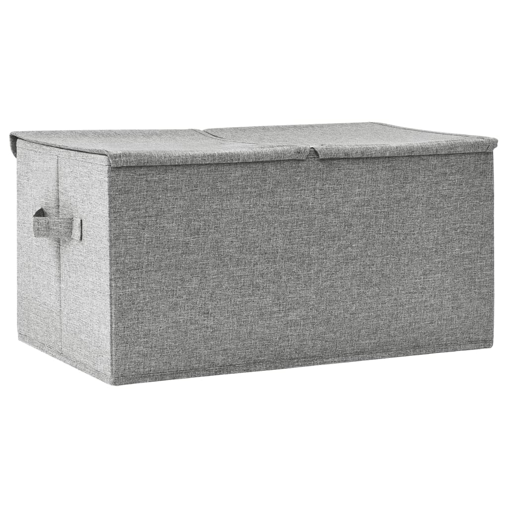 Úložný Box Textil 50 X 30 X 25 Cm Šedý