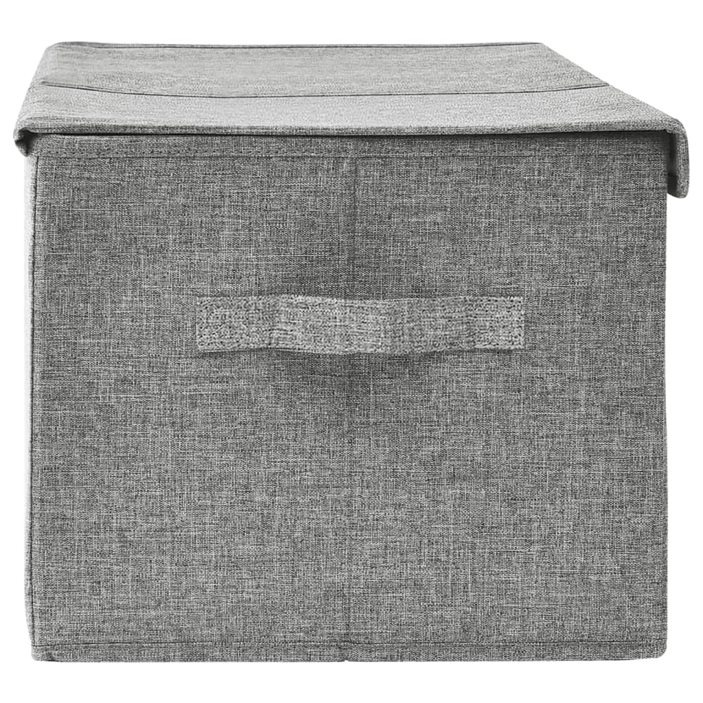 Úložný Box Textil 50 X 30 X 25 Cm Šedý