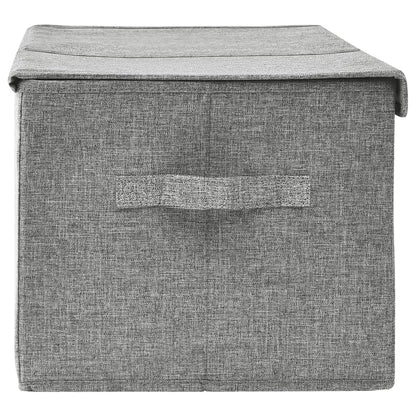 Úložný Box Textil 50 X 30 X 25 Cm Šedý