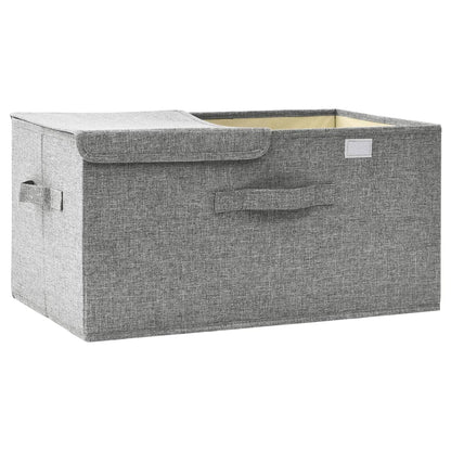 Úložný Box Textil 50 X 30 X 25 Cm Šedý