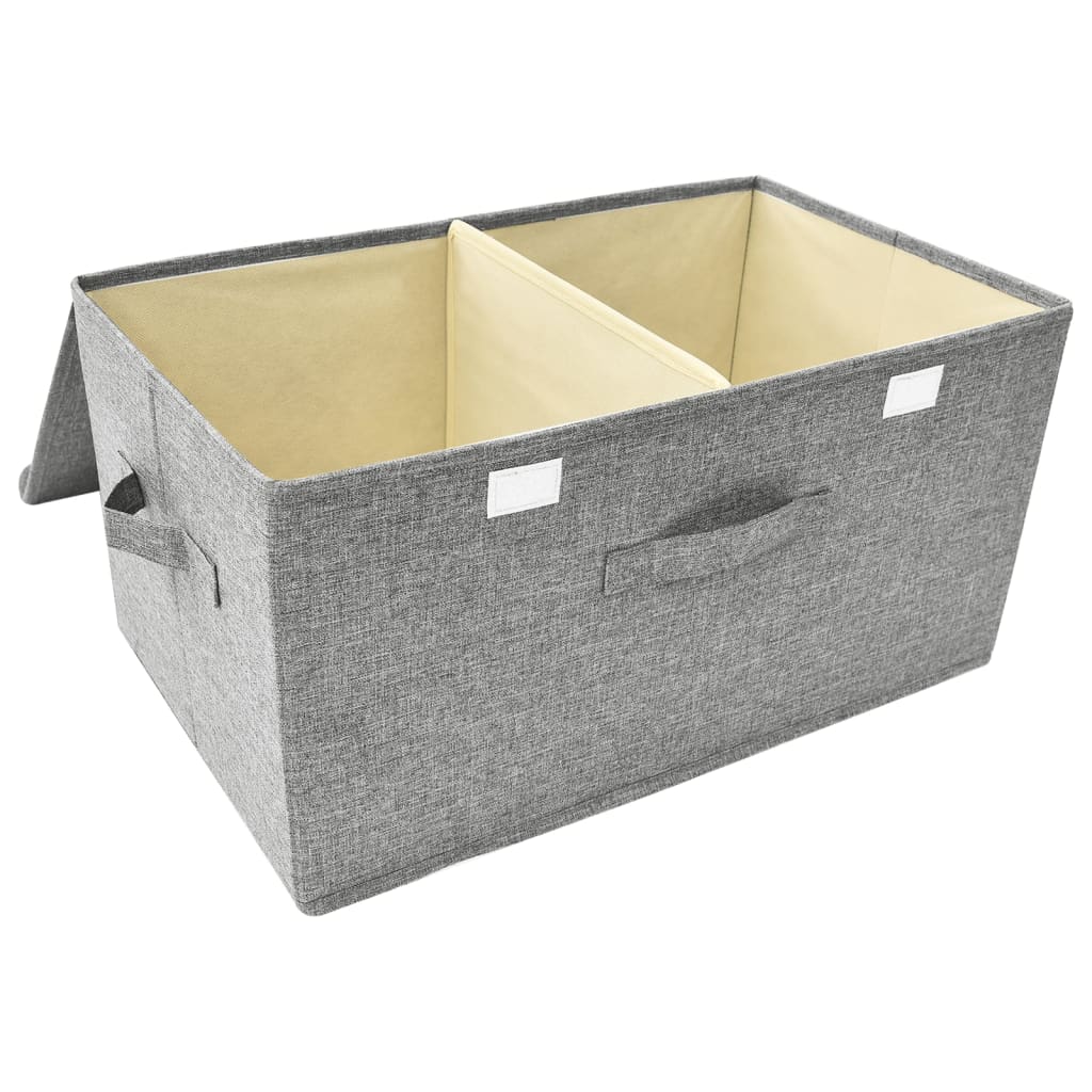 Úložný Box Textil 50 X 30 X 25 Cm Šedý