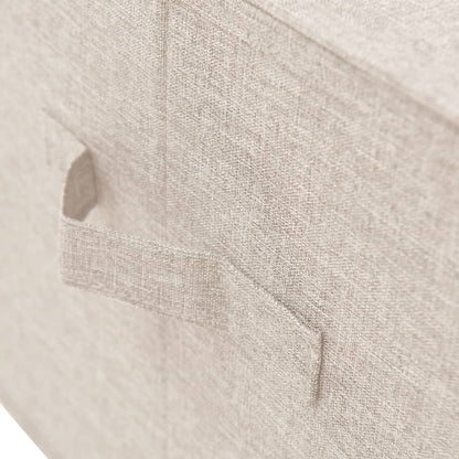 Úložný Box Textil 50 X 30 X 25 Cm Krémový