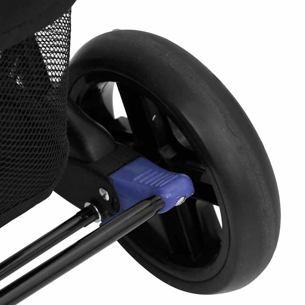 Kočárek Pro Dvojčata Námořnická Modř Ocel