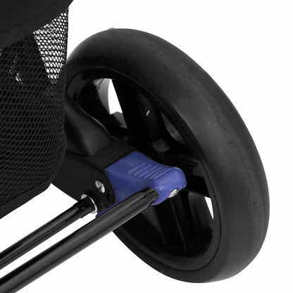 Kočárek Pro Dvojčata Námořnická Modř Ocel