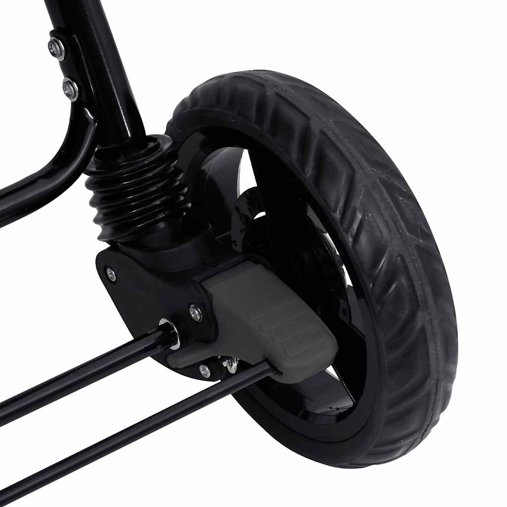 Tandemový Dvojitý Kočárek Tmavě Šedý Ocel