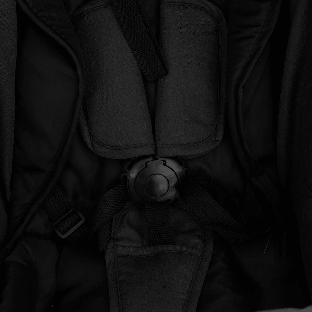 Dětský Kočárek Antracitový Ocel