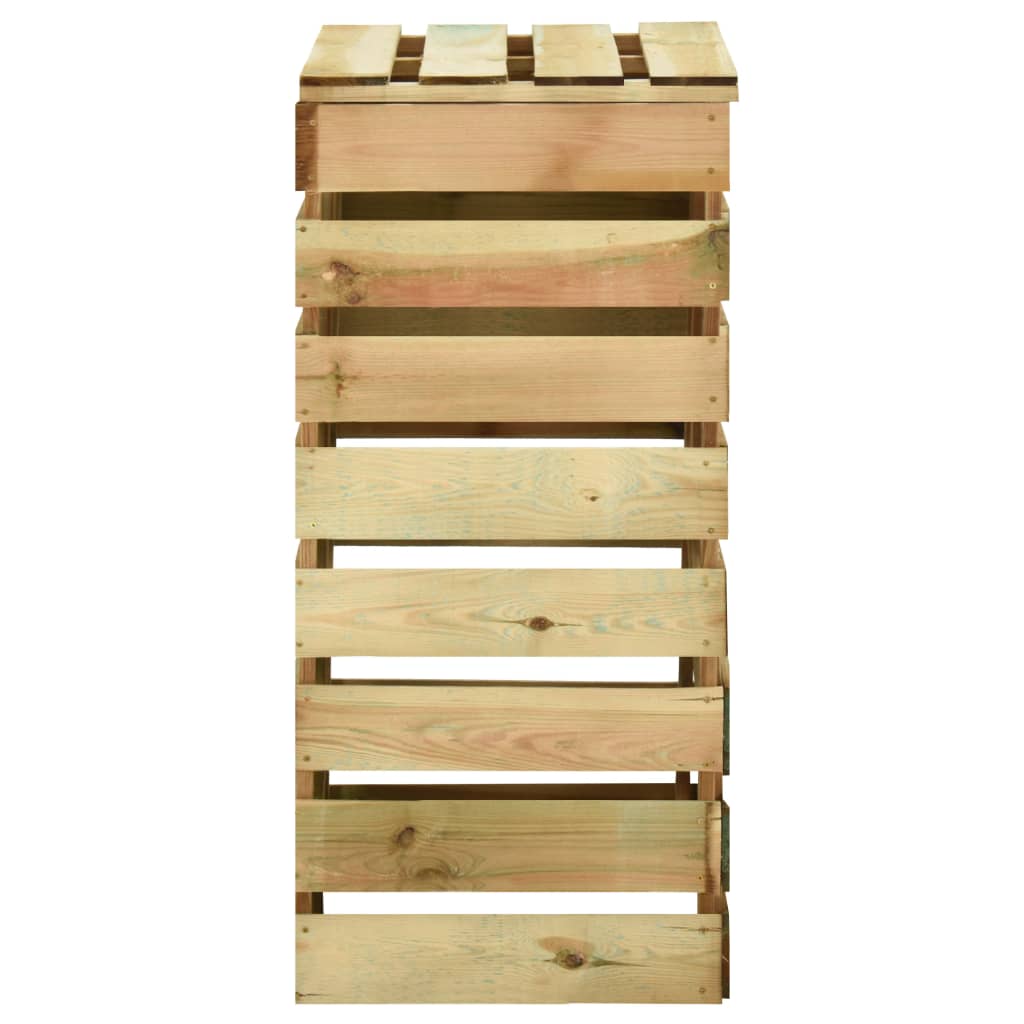 Laťkový Zahradní Kompostér 4 Ks 80 X 50 X 100 Cm Borovice