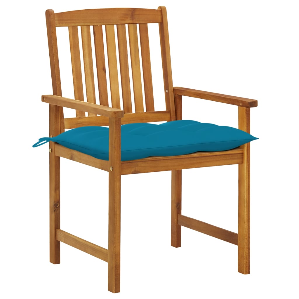 Zahradní Židle S Poduškami 8 Ks Masivní Akáciové Dřevo