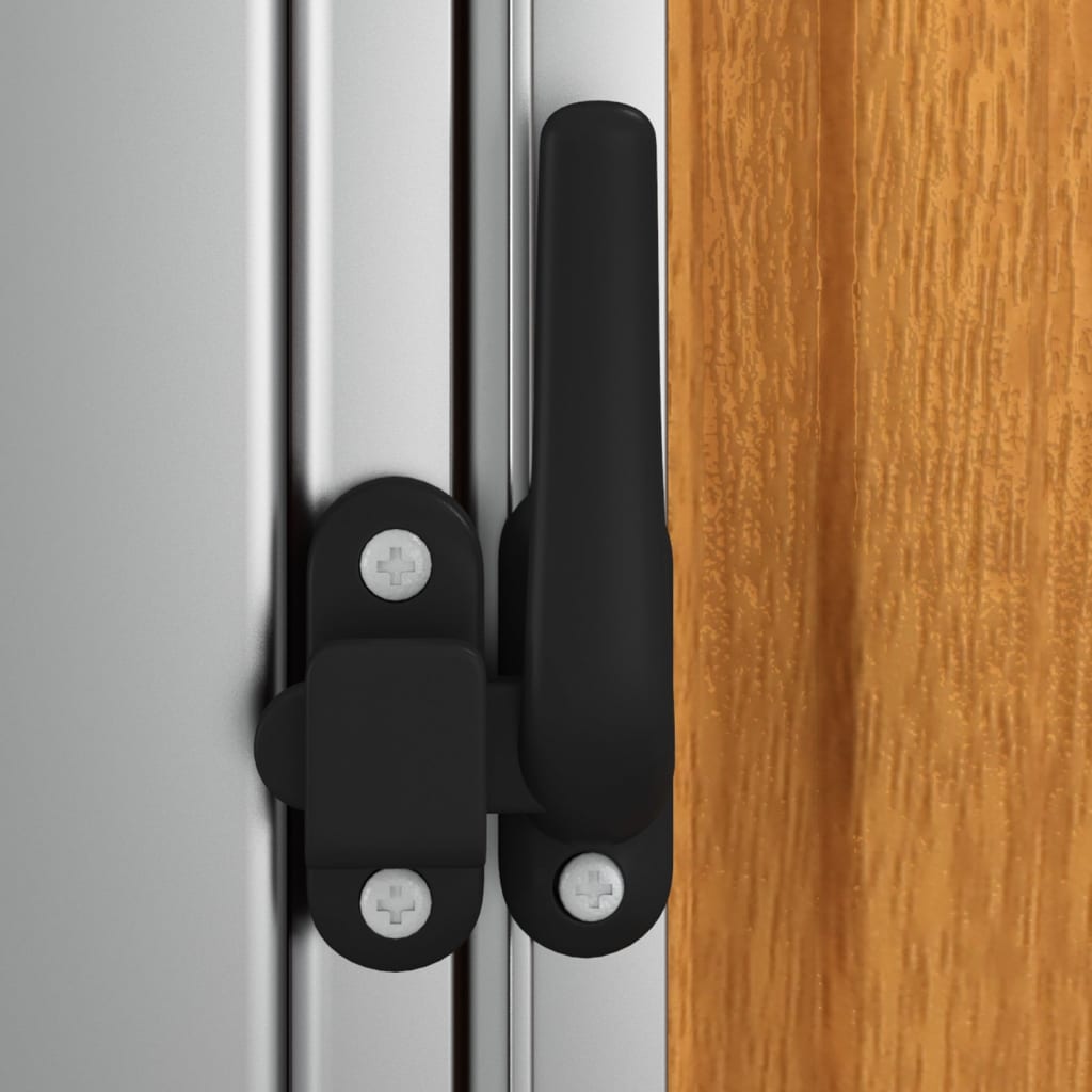 Zahradní Kůlna 180,5X97X209,5 Cm Pozinkovaná Ocel Vzhled Dřeva