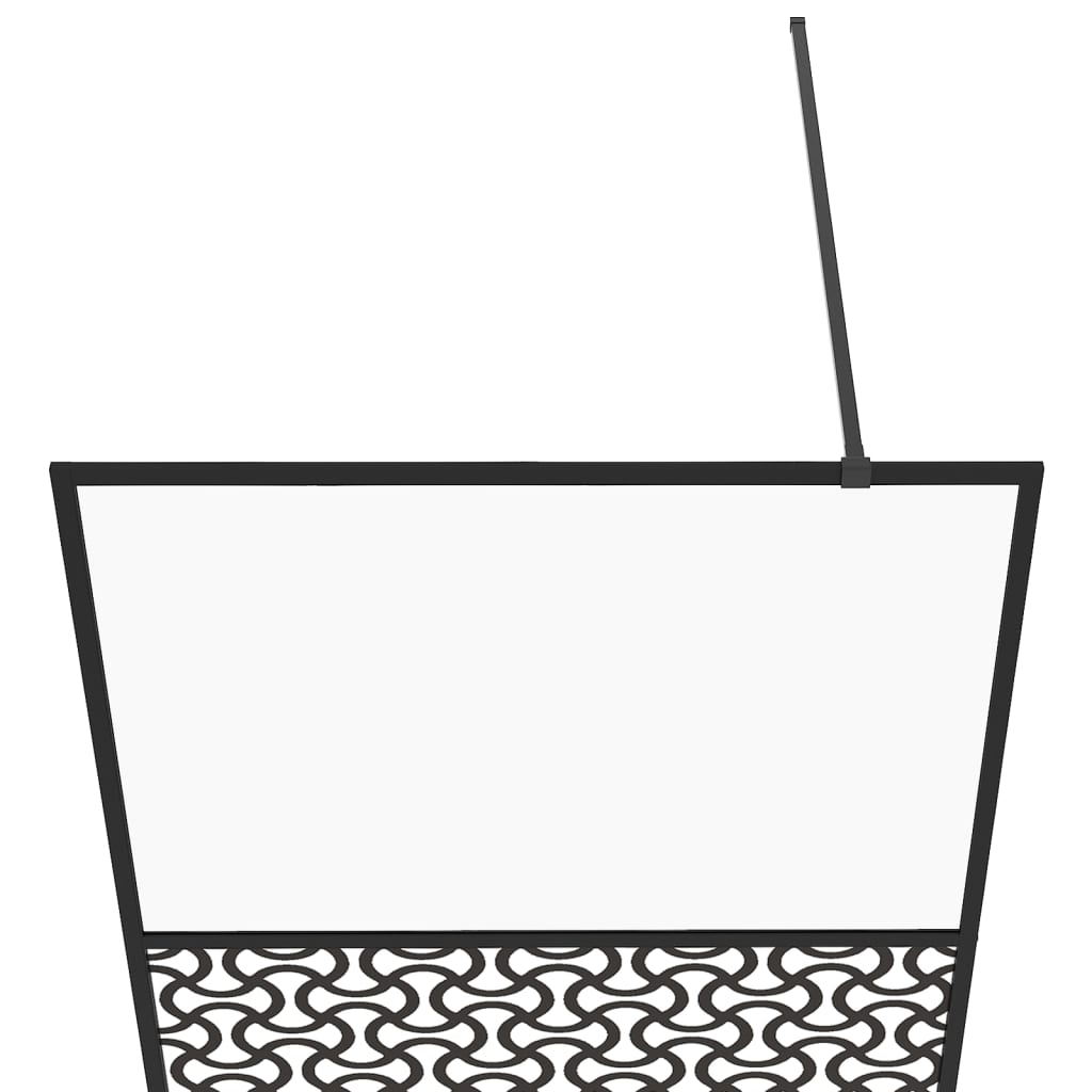 Zástěna Do Průchozí Sprchy Čiré Esg Sklo Černá