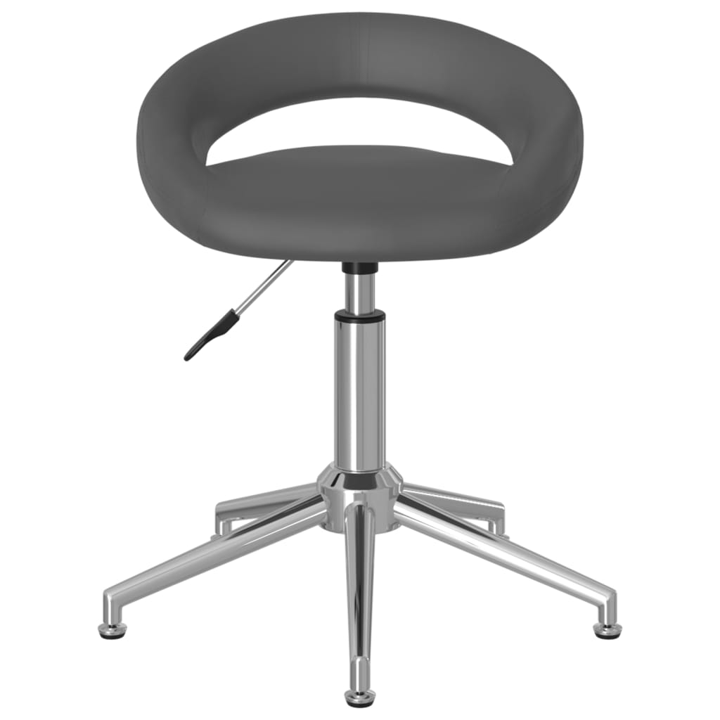 Otočné Jídelní Židle 2 Ks Šedé Umělá Kůže