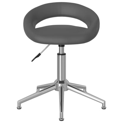 Otočné Jídelní Židle 2 Ks Šedé Umělá Kůže