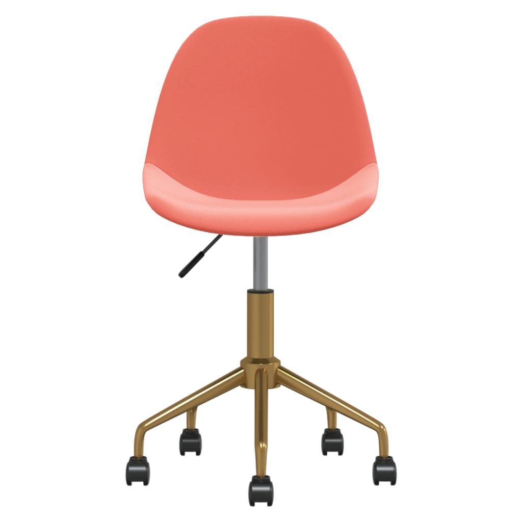 Otočné Jídelní Židle 2 Ks Růžové Samet