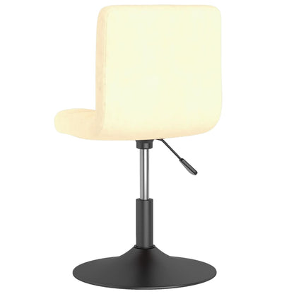 Otočné Jídelní Židle 2 Ks Krémové Samet