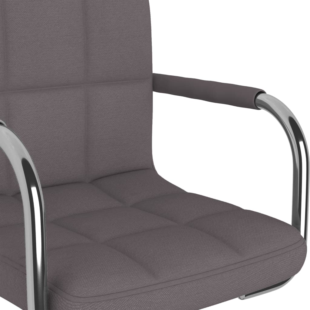 Otočná Kancelářská Židle Taupe Textil