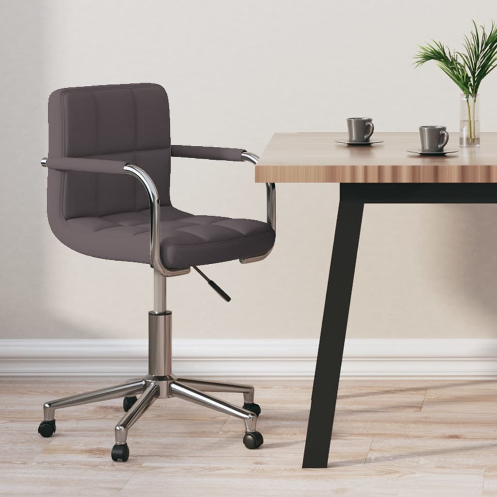Otočná Kancelářská Židle Taupe Textil