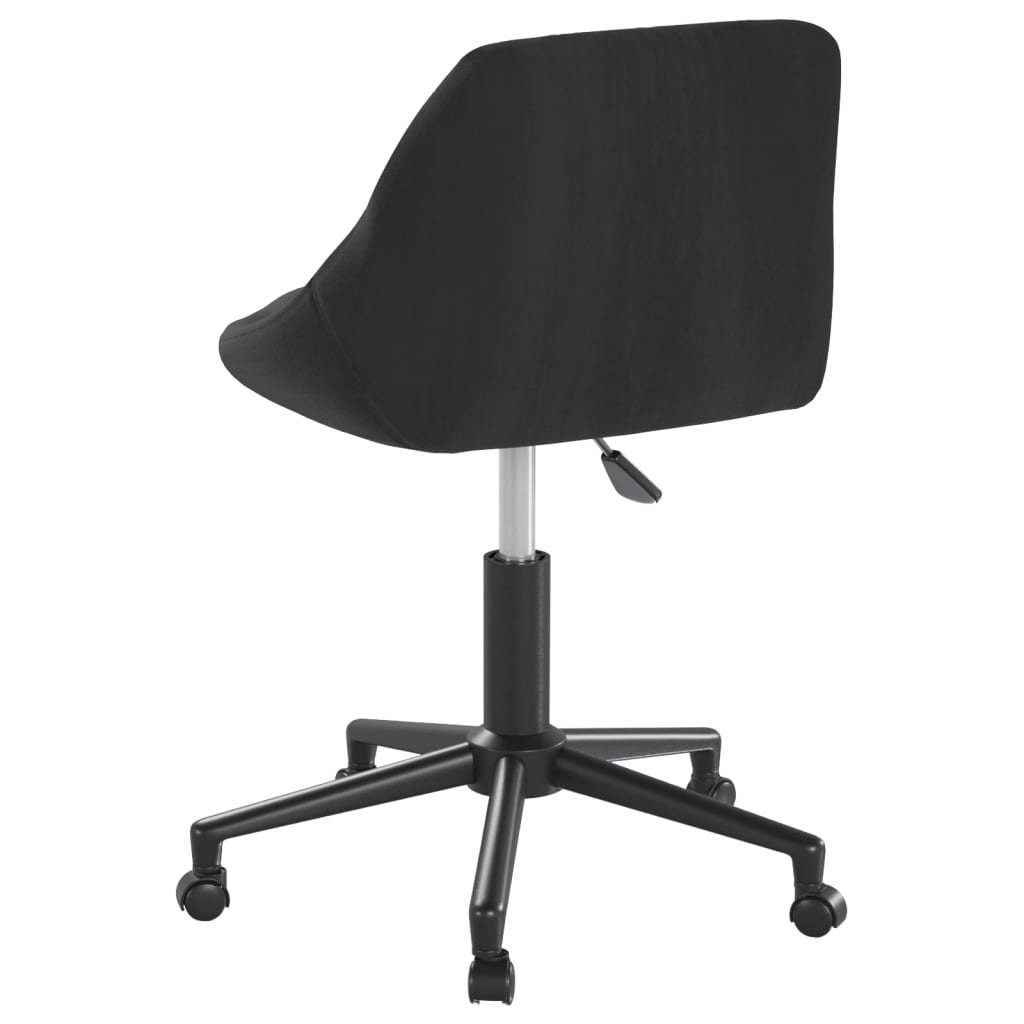 Otočné Jídelní Židle 2 Ks Černé Samet