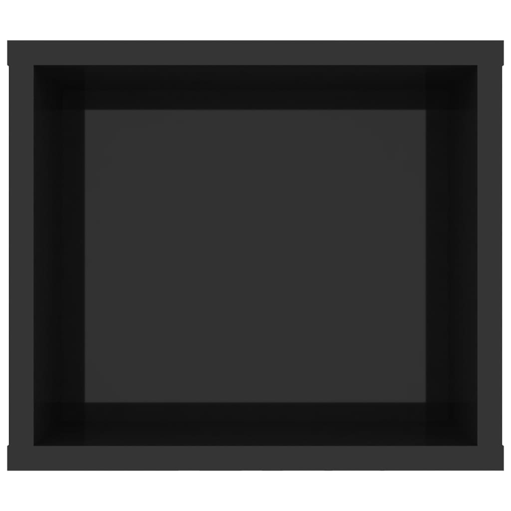 Závěsná Tv Skříňka Černá Vysoký Lesk 100X30X26,5 Cm Dřevotříska