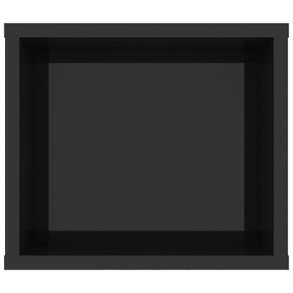 Závěsná Tv Skříňka Černá Vysoký Lesk 100X30X26,5 Cm Dřevotříska
