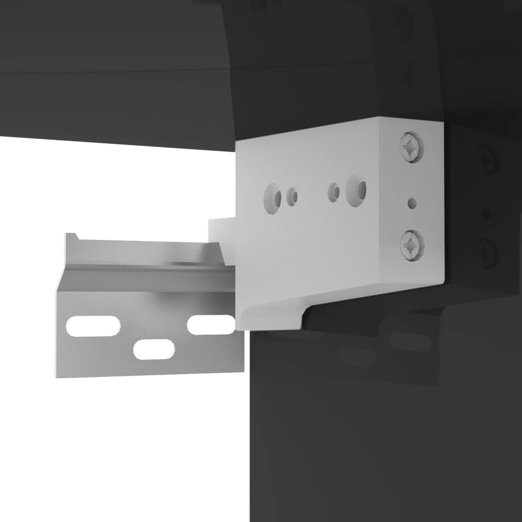 Závěsná Tv Skříňka Černá Vysoký Lesk 100X30X26,5 Cm Dřevotříska