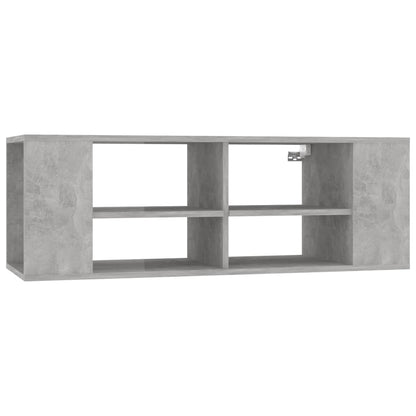 Nástěnná Tv Skříňka Betonově Šedá 102 X 35 X 35 Cm Dřevotříska