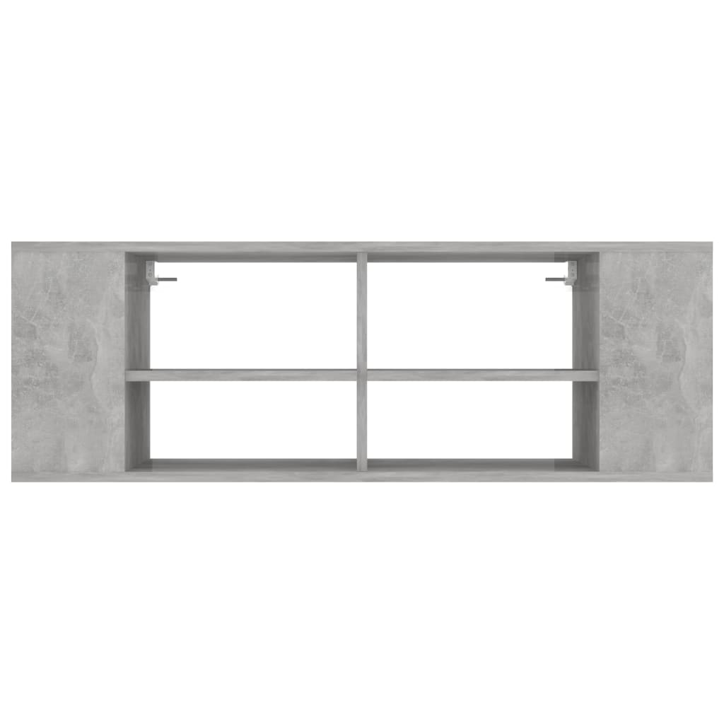 Nástěnná Tv Skříňka Betonově Šedá 102 X 35 X 35 Cm Dřevotříska