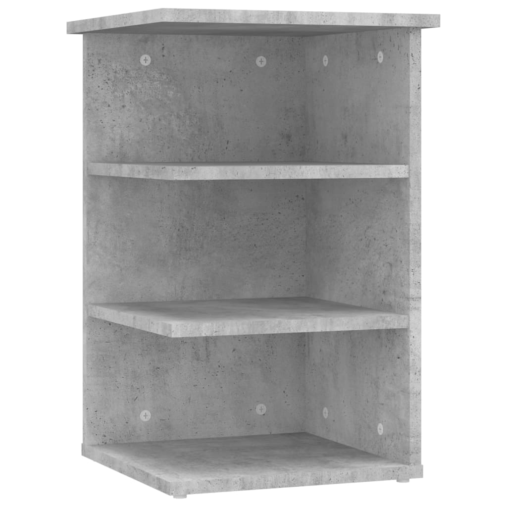 Odkládací Skříňka Betonově Šedá 35X35X55 Cm Kompozitní Dřevo