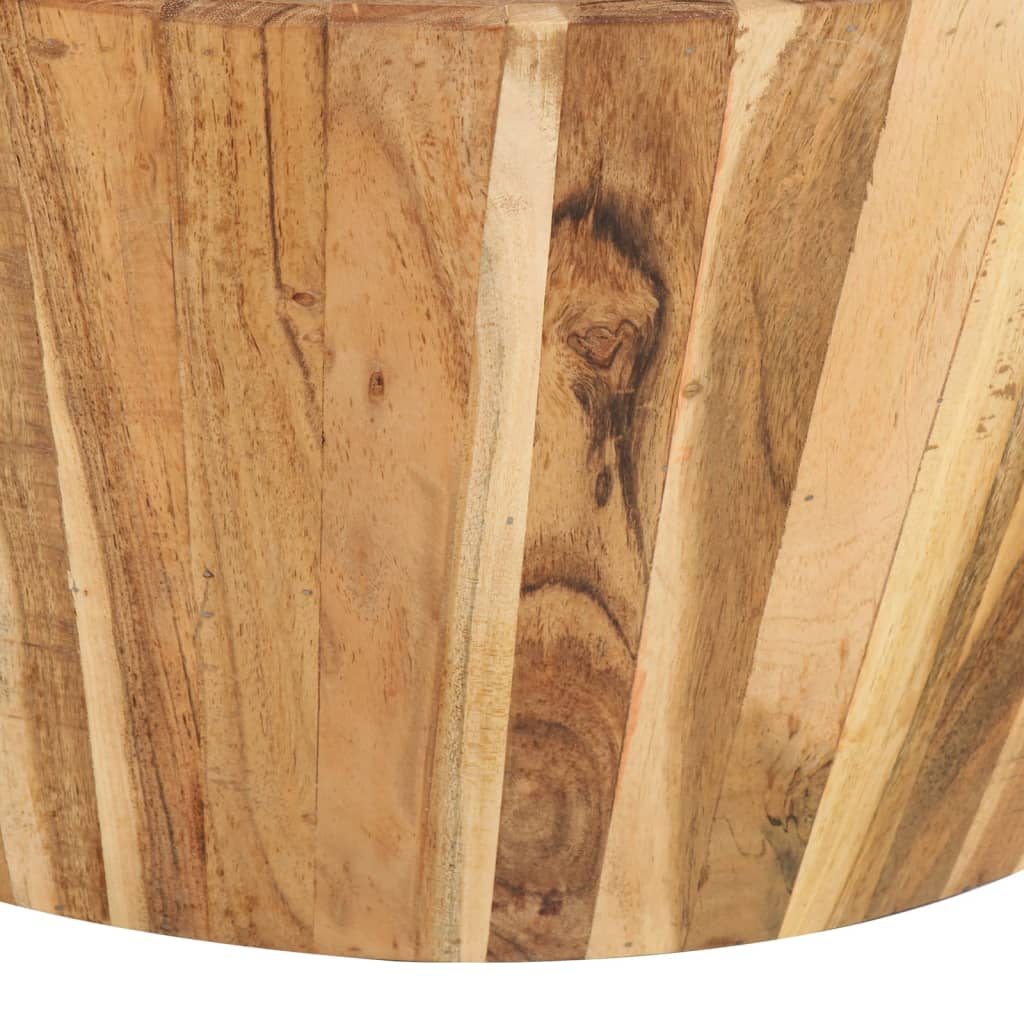 Konferenční Stolek Ø 65 X 31 Cm Masivní Akáciové Dřevo