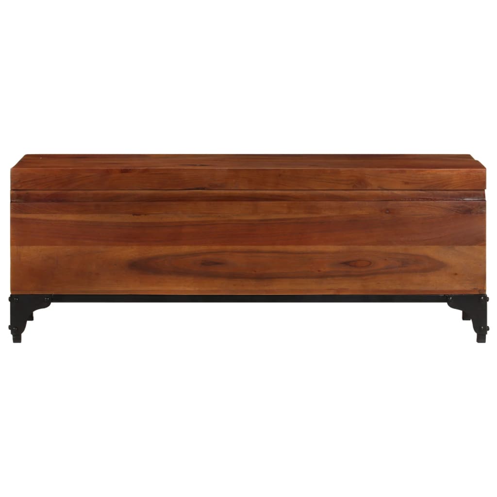 Úložná Truhla 110 X 35 X 41 Cm Masivní Akáciové Dřevo
