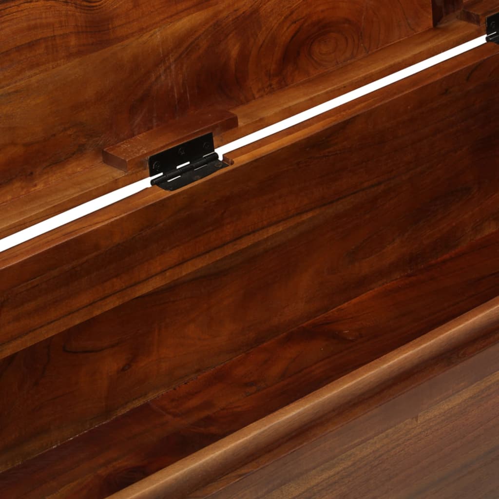 Úložná Truhla 110 X 35 X 41 Cm Masivní Akáciové Dřevo