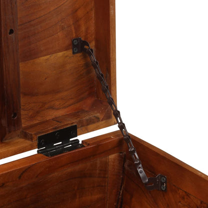 Úložná Truhla 110 X 35 X 41 Cm Masivní Akáciové Dřevo