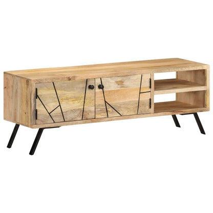 Tv Stolek 110 X 30 X 40 Cm Masivní Mangovníkové Dřevo