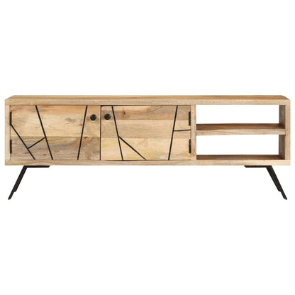 Tv Stolek 110 X 30 X 40 Cm Masivní Mangovníkové Dřevo