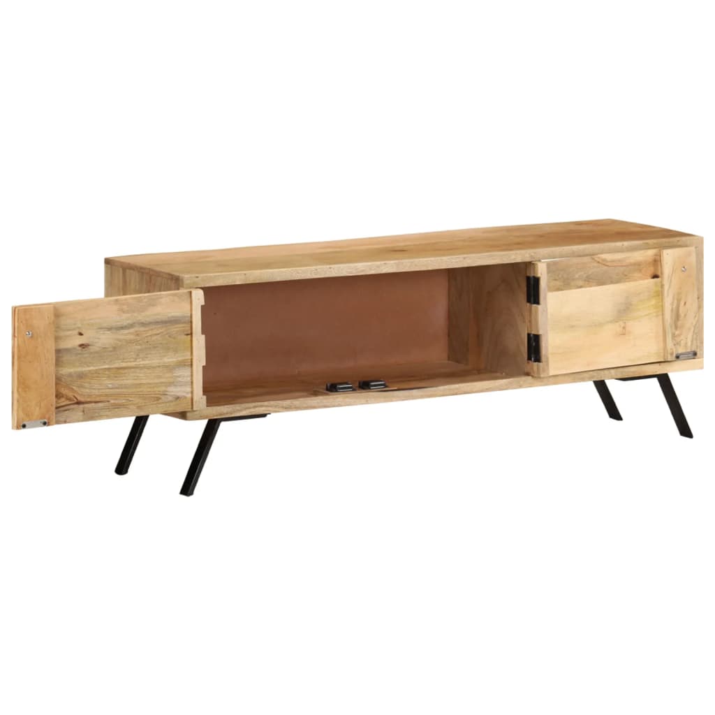 Tv Stolek 110 X 30 X 40 Cm Masivní Mangovníkové Dřevo