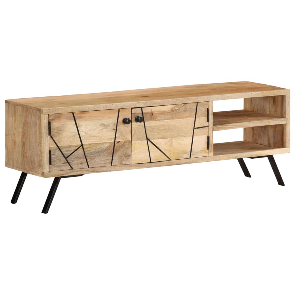 Tv Stolek 110 X 30 X 40 Cm Masivní Mangovníkové Dřevo