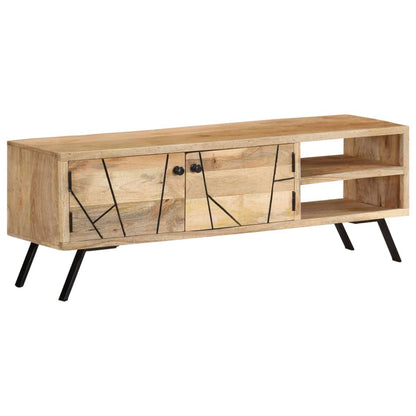Tv Stolek 110 X 30 X 40 Cm Masivní Mangovníkové Dřevo