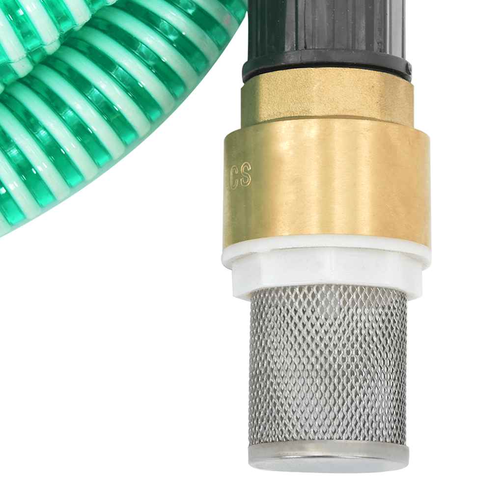 Sací Hadice S Mosaznými Konektory 1,1" Pvc Zelená