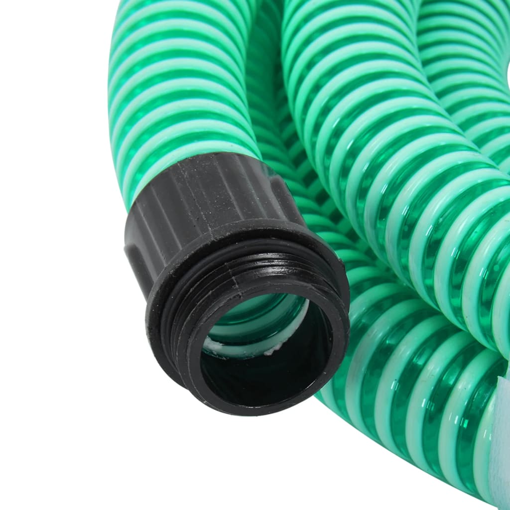 Sací hadice s mosaznými konektory zelená 1,1" 3 m PVC