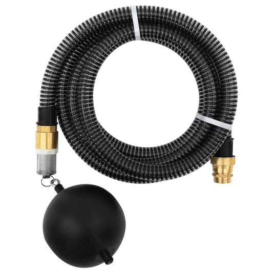 Sací hadice s mosaznými konektory černá 1,1" 3 m PVC