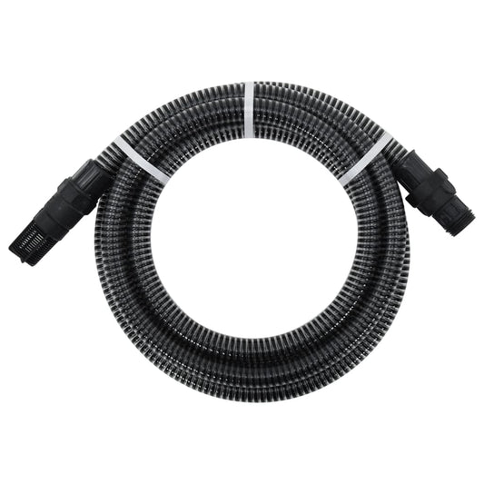 Sací hadice s PVC konektory černá 1" 10 m PVC