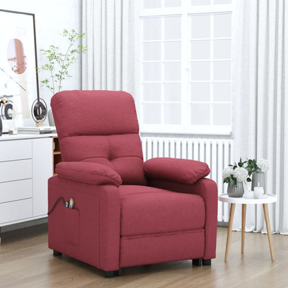 Elektrické Masážní Křeslo Tmavě Šedé Textil