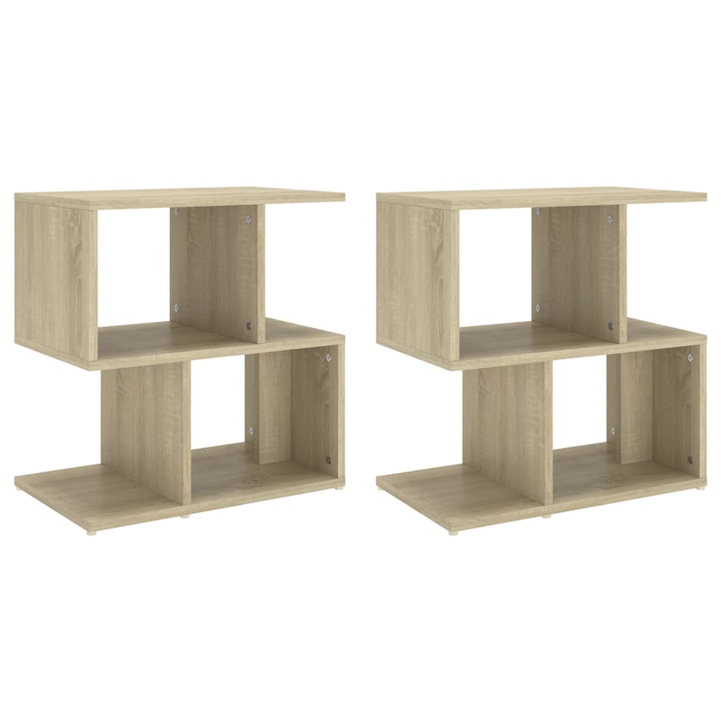 Noční Stolky 2 Ks 50 X 30 X 51,5 Cm Kompozitní Dřevo