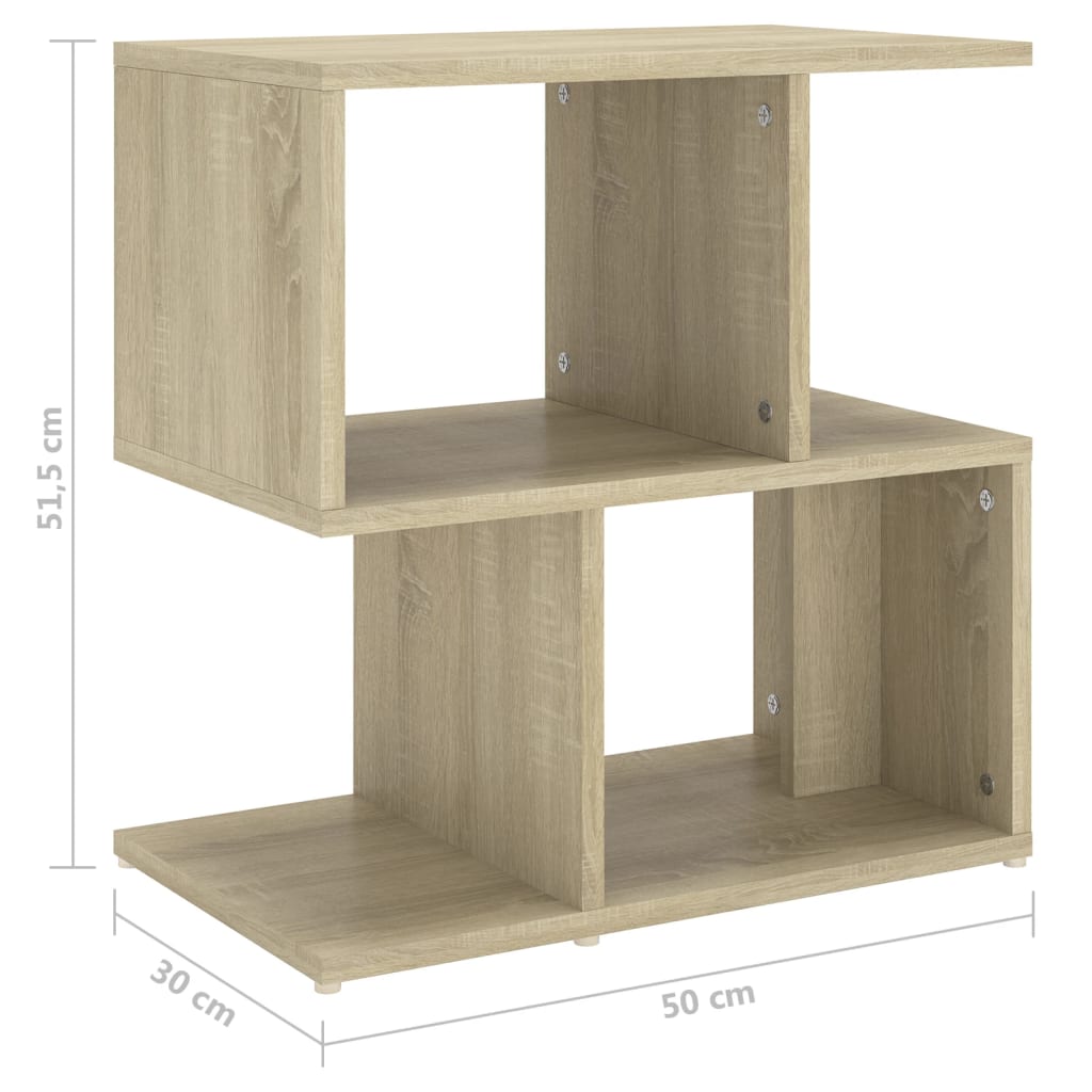 Noční Stolky 2 Ks 50 X 30 X 51,5 Cm Kompozitní Dřevo