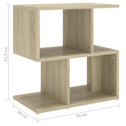 Noční Stolky 2 Ks 50 X 30 X 51,5 Cm Kompozitní Dřevo