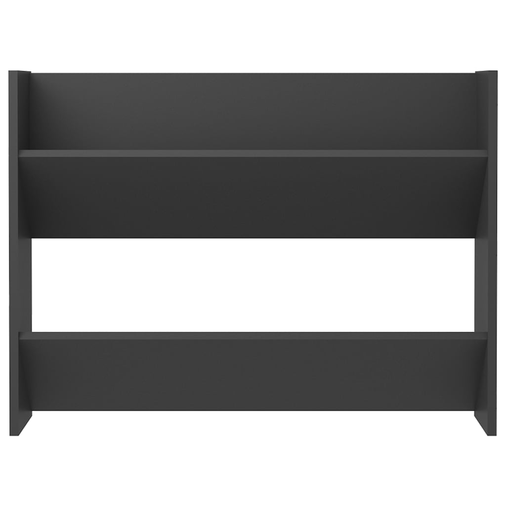 Nástěnný Botník Šedý 80 X 18 X Dřevotříska Šedá