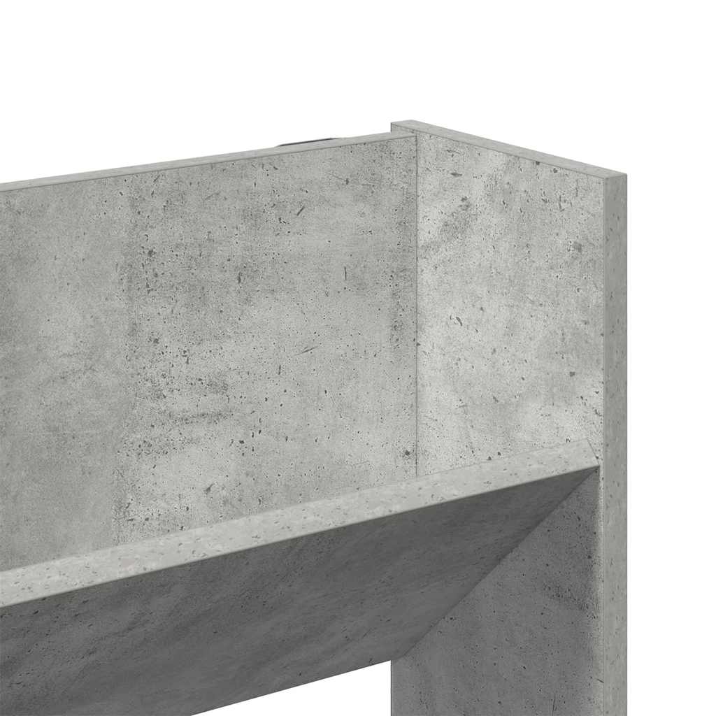 Nástěnný Botník Betonově Šedý Dřevotříska Betonová Šedá